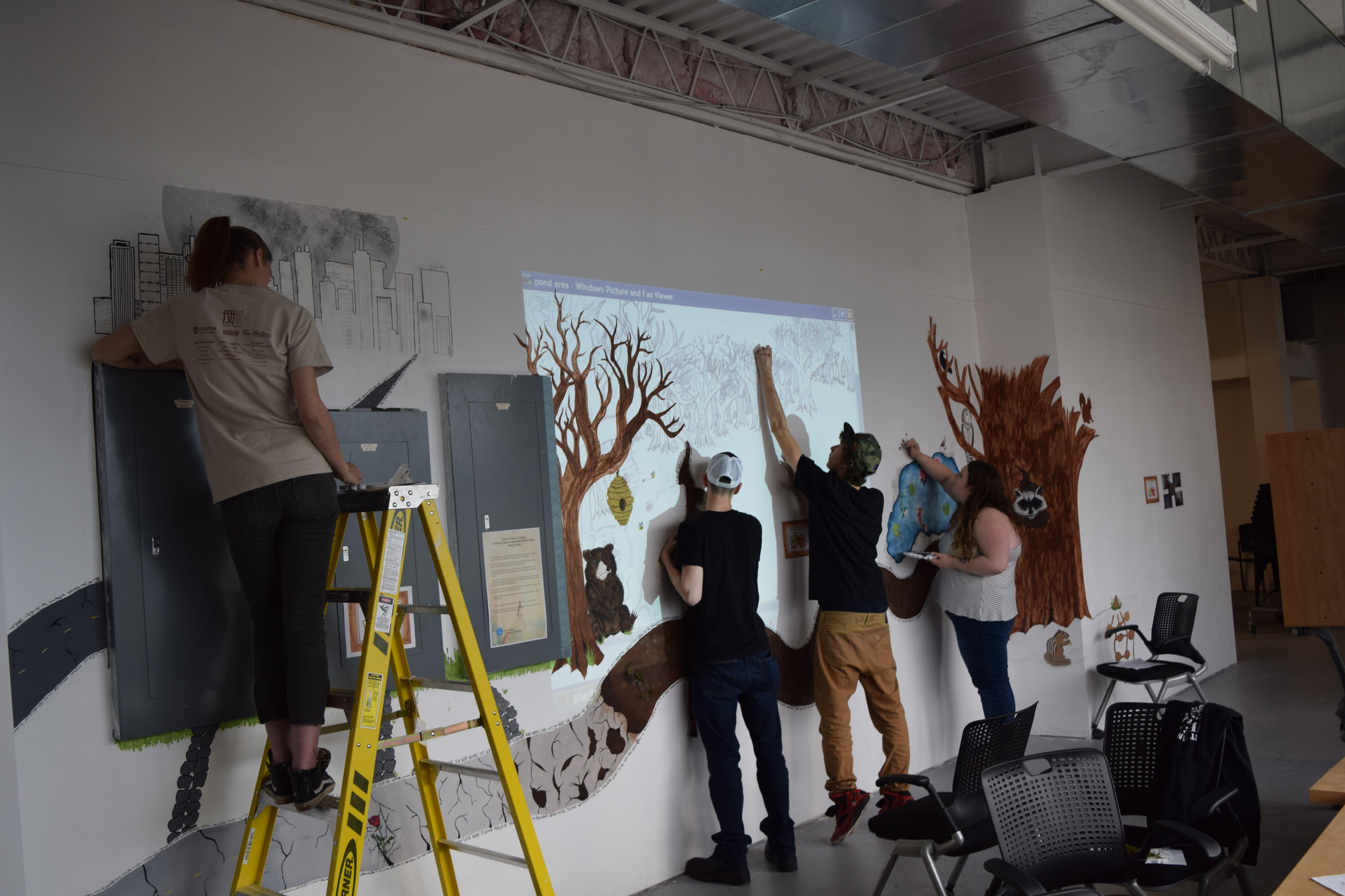 SWAC Mural Team working