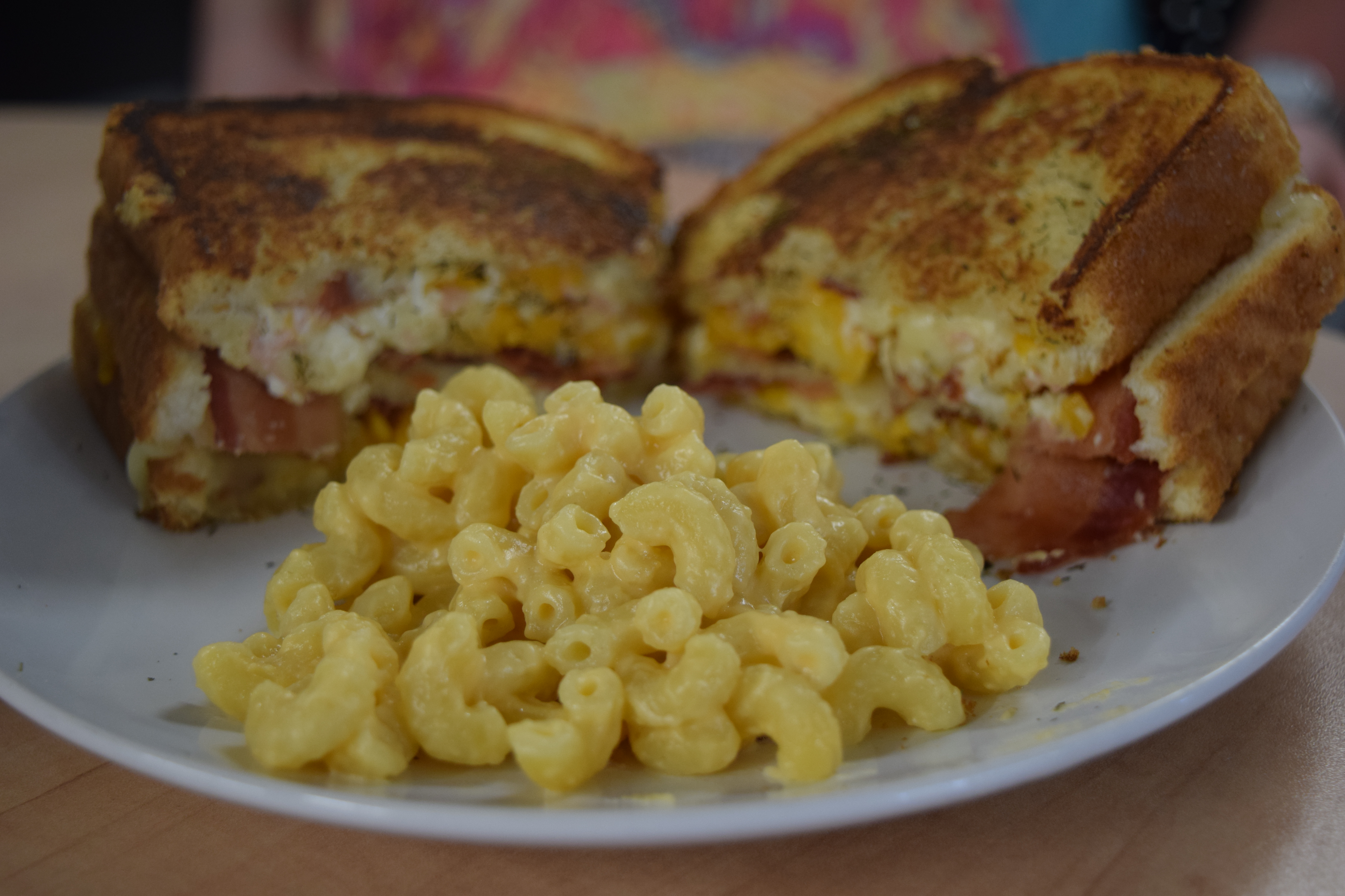 Grilled Cheese and macaroni